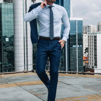 CAMISA SLIM FIT DIFERENCIADA Azul Claro